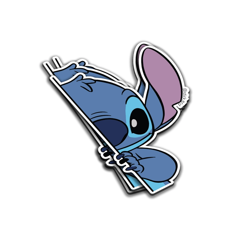 Stitch Escondido con Curiosidad