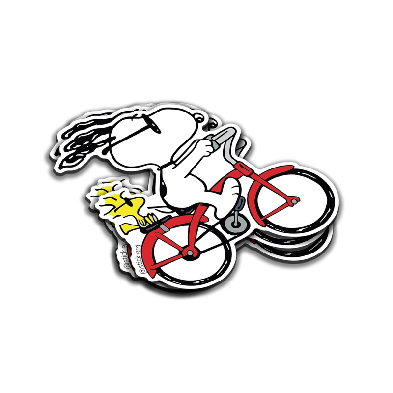 Snoopy Aventurero en Bici