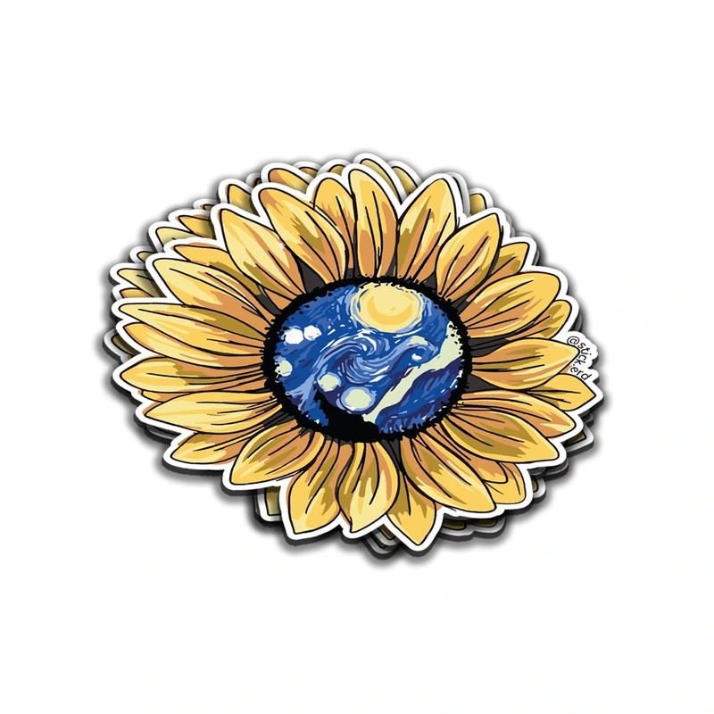Girasol Noche Estrellada: Arte Floral
