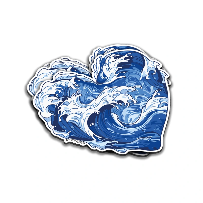 Corazón de Olas: Amor Oceánico