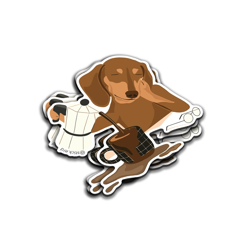 El Dachshund Amante del Café