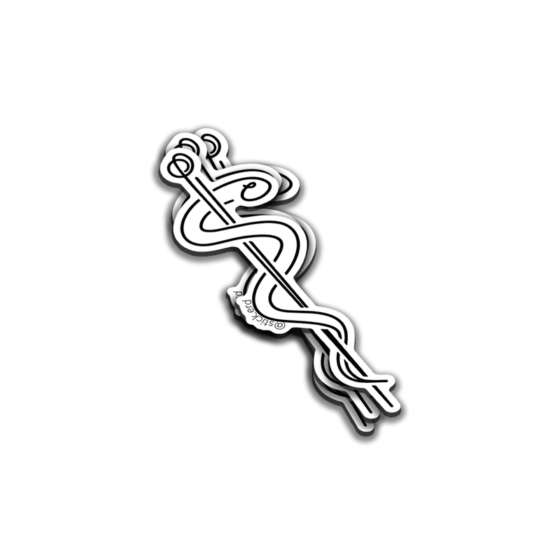 El Caduceo Médico Minimalista