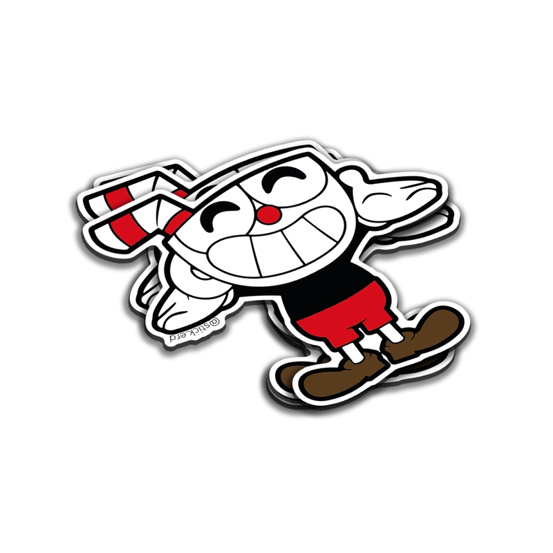 Cuphead Celebrando la Victoria