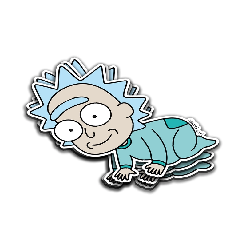 Bebé Rick Gateando Curioso