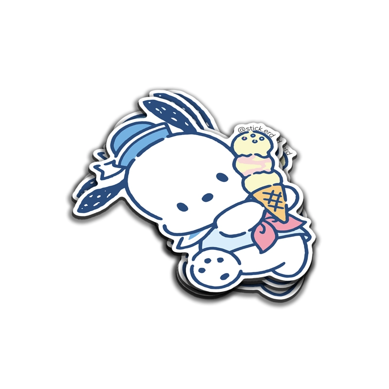 Pochacco Disfruta un Helado