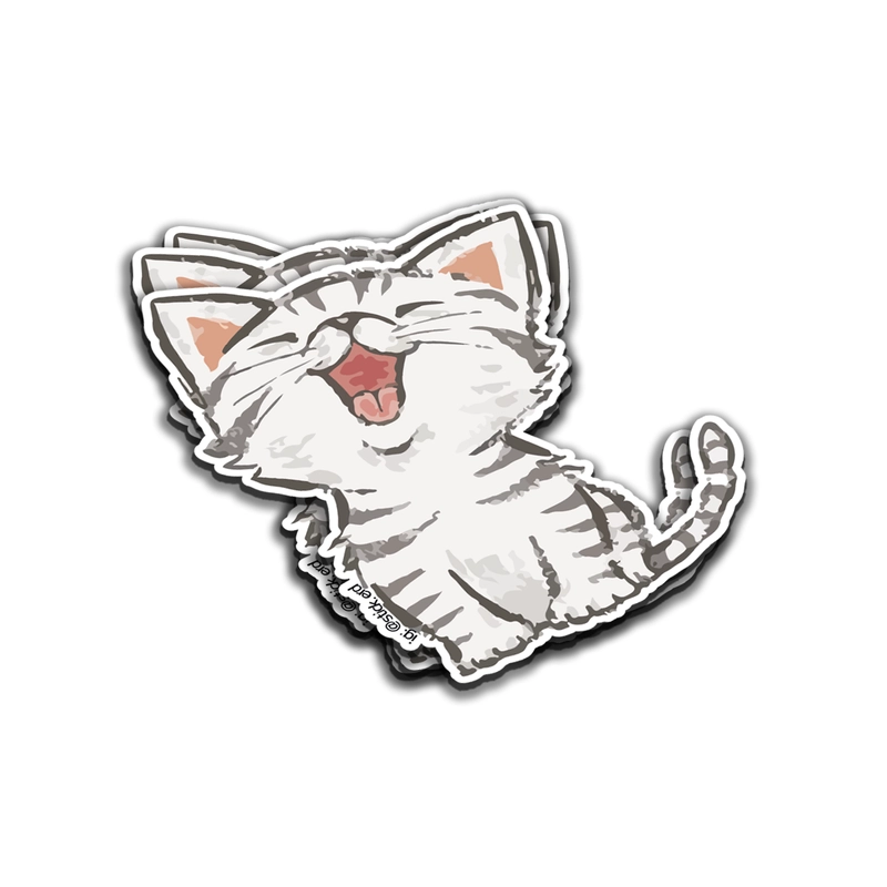 Gatito Feliz y Risueño