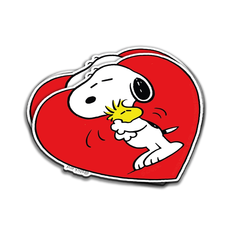 Snoopy Abraza a Woodstock