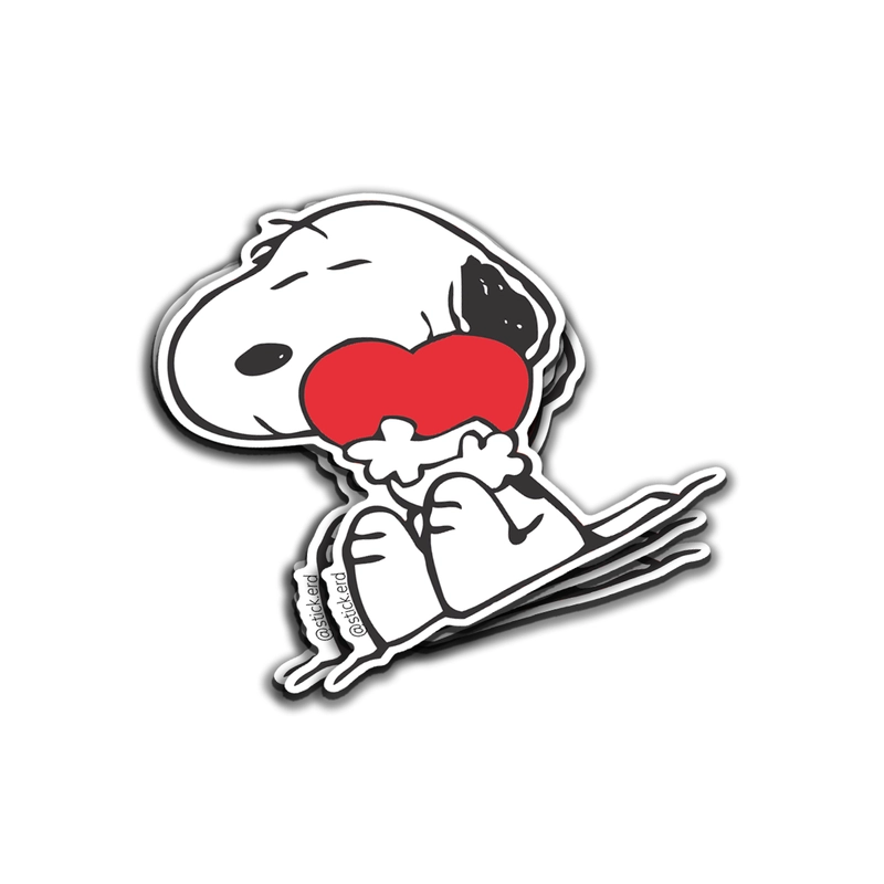 Snoopy y el Corazón en la Boca