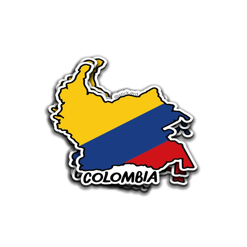 Mapa de Colombia Bandera