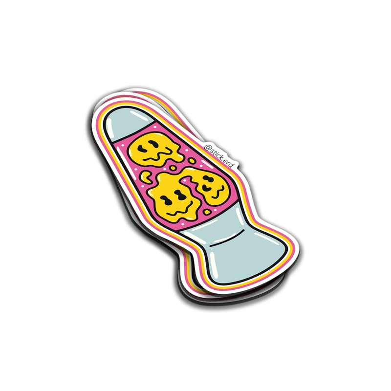 [0C3-8] Lámpara de Lava: Smileys Psicodélicos