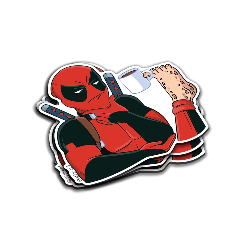 [625-6] Deadpool Café con Patas