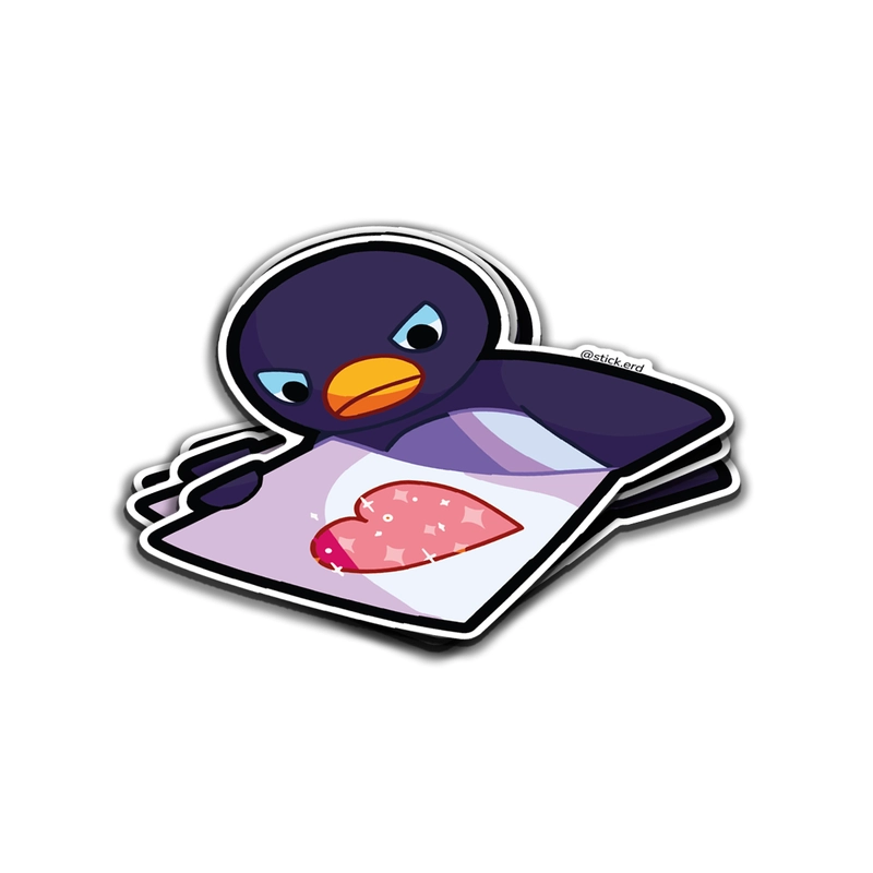 [66I-7] Pingüino Enojado con Corazón