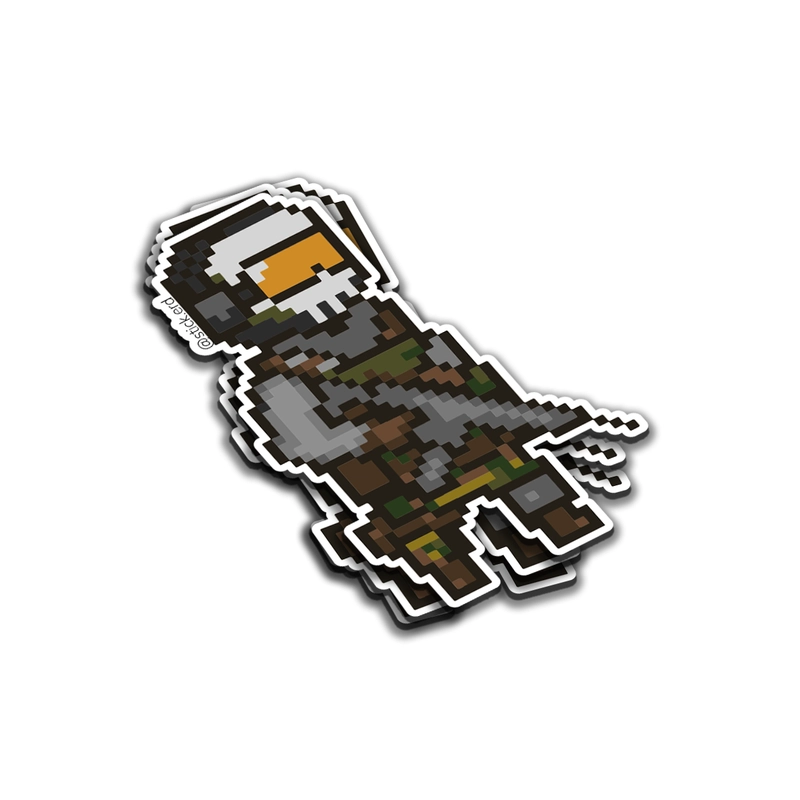 [6QA-11] Soldado Pixelado Retro
