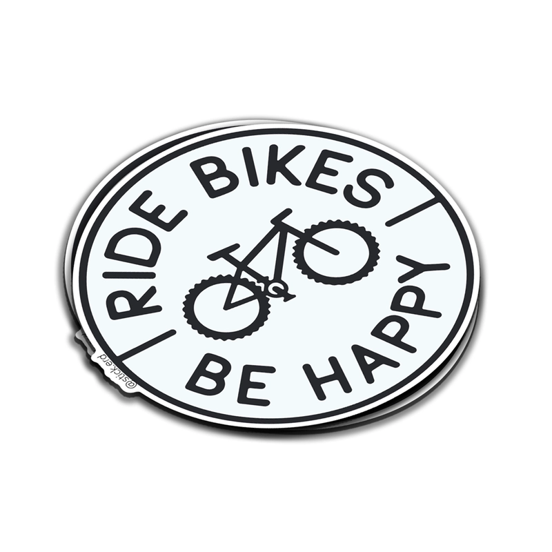 [9A1-11] Ride Bikes Be Happy Circular