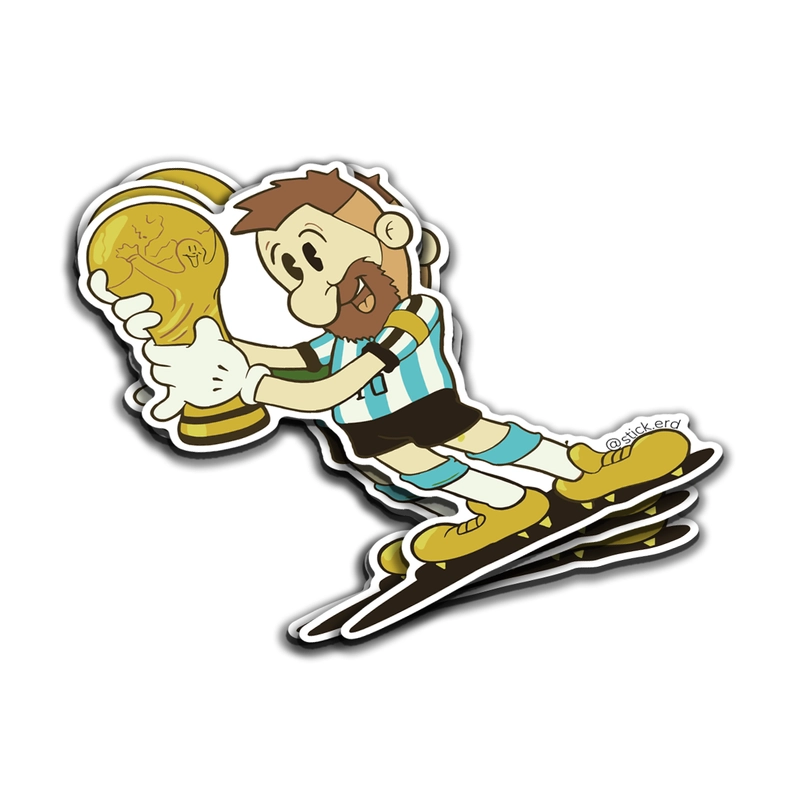 [A3D-10] Messi en Caricatura Vintage