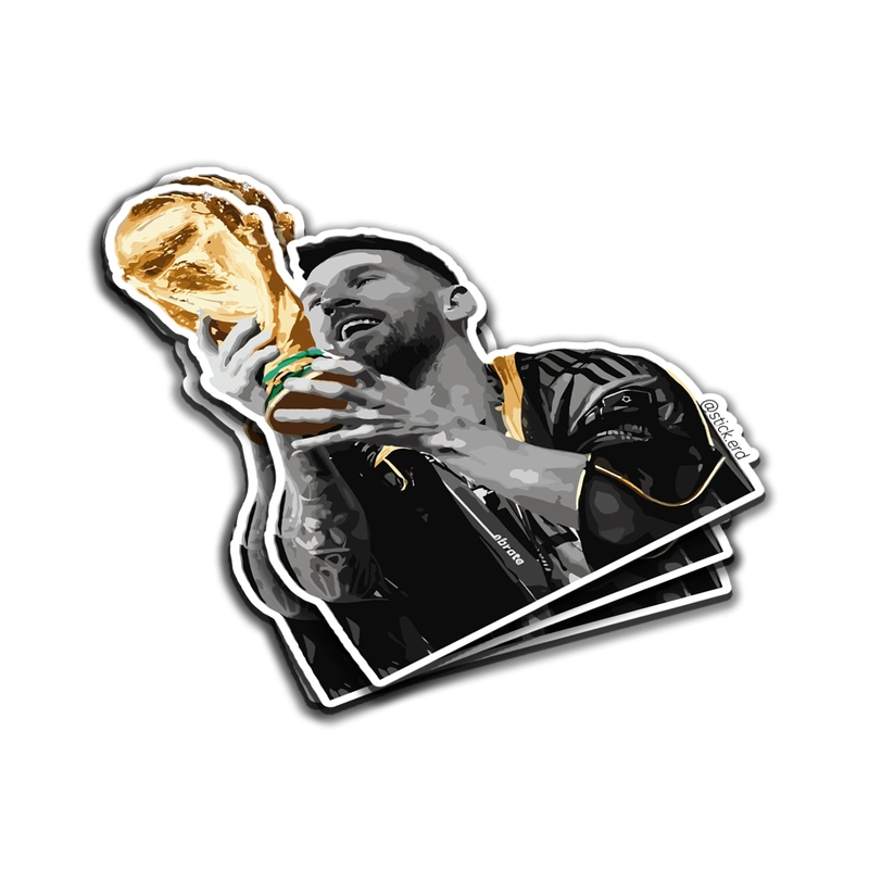 [A3D-8] Messi Campeón en Blanco y Negro
