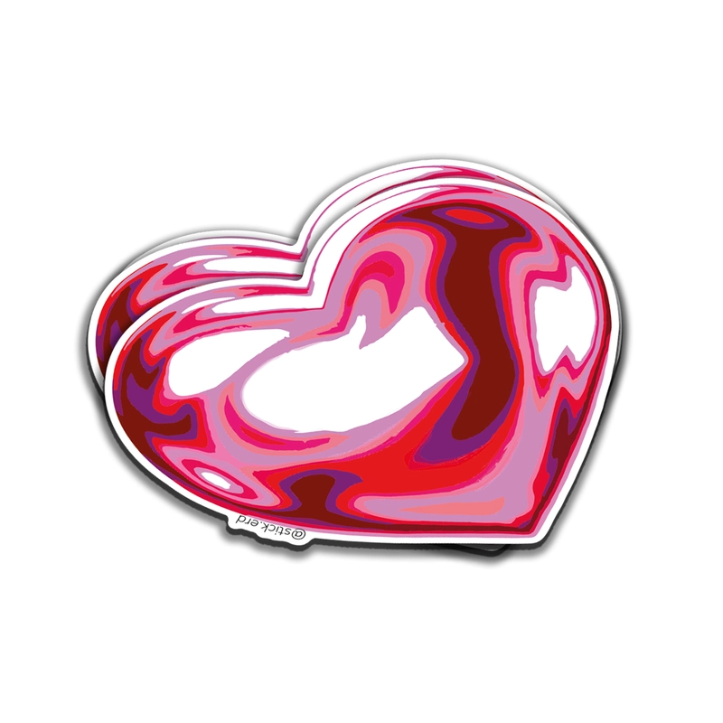 [B4E-1] Corazón Marmoleado: Amor Vibrante