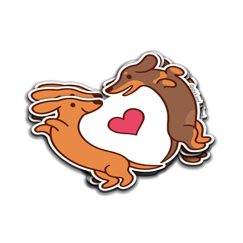 [DXA-9] Corazón Dachshund: Amor Salchicha
