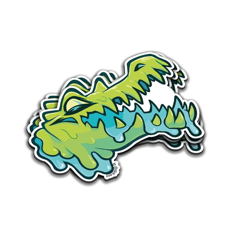 [F9W-11] Cráneo de Cocodrilo Estilizado