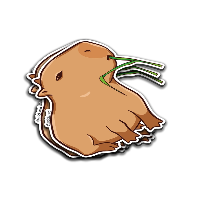 [HN5-10] Capibara Comiendo Pasto