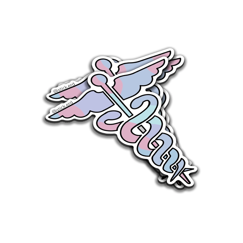 [I1A-1] Caduceo en Colores Pastel