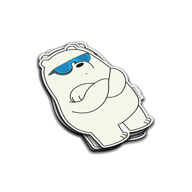 [I9V-6] Polar el Oso Relajado con Gafas