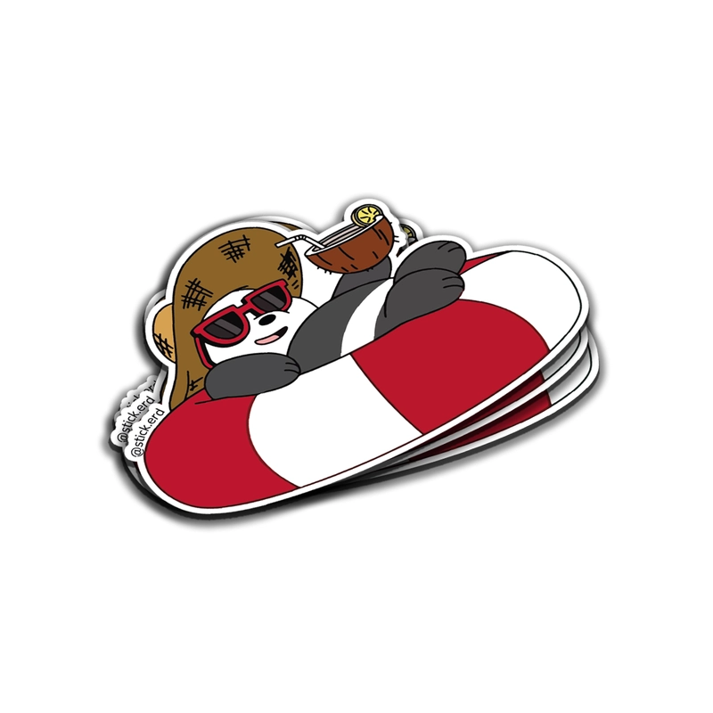 [I9V-7] Panda en su Flotador de Vacaciones