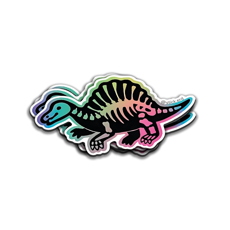 [INZ-11] Spinosaurus Esqueleto: Neón Prehistórico