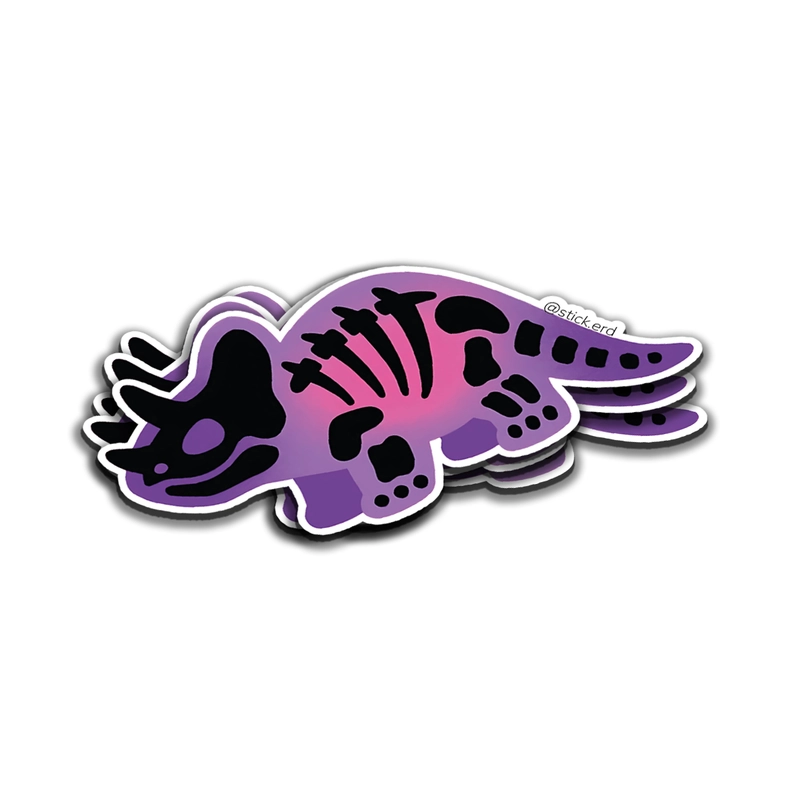 [INZ-13] Triceratops Esqueleto: Sombras Púrpura