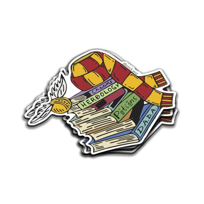 [J65-5] Libros y Bufanda de Gryffindor