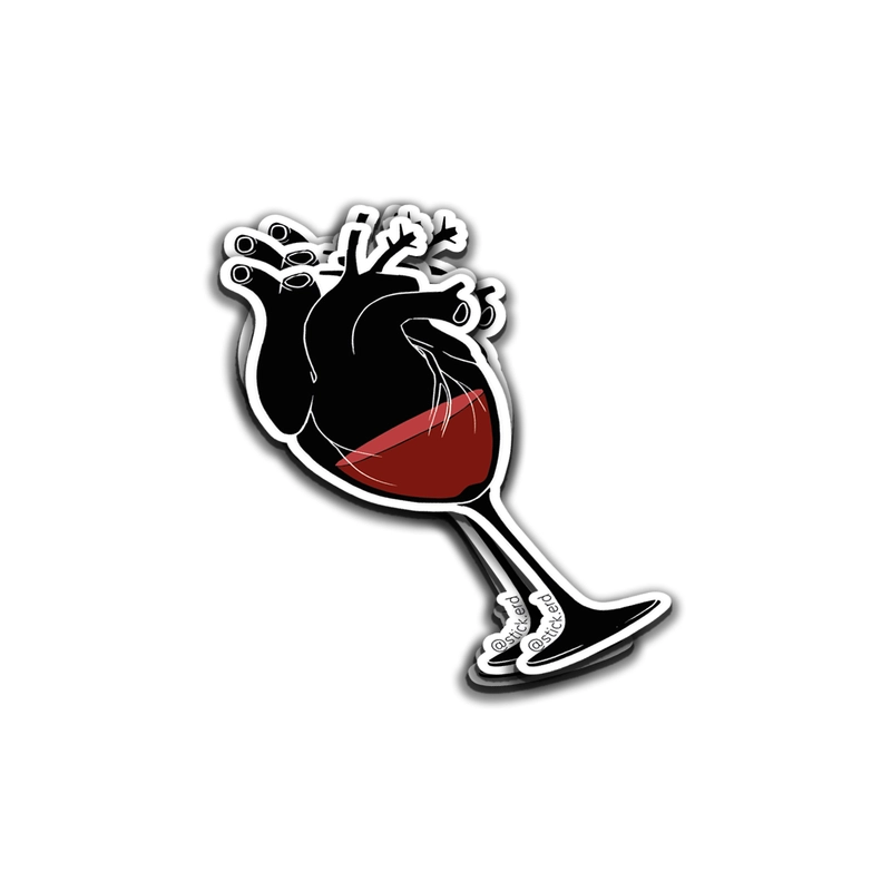 [LR8-11] Corazón de Vino Tinto