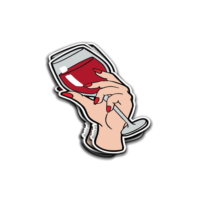 [LR8-12] Copa de Vino en Mano