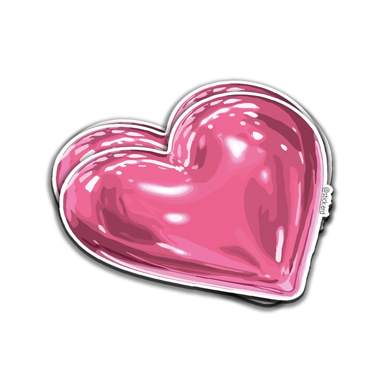 [LR8-7] Corazón Globo Rosado