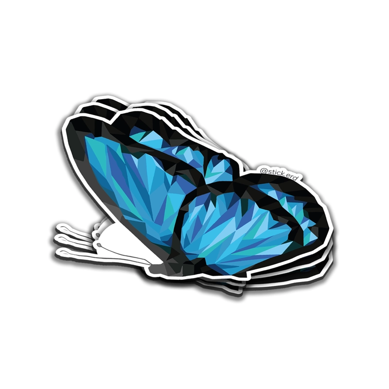 [MQY-2] Mariposa Poligonal Brillante
