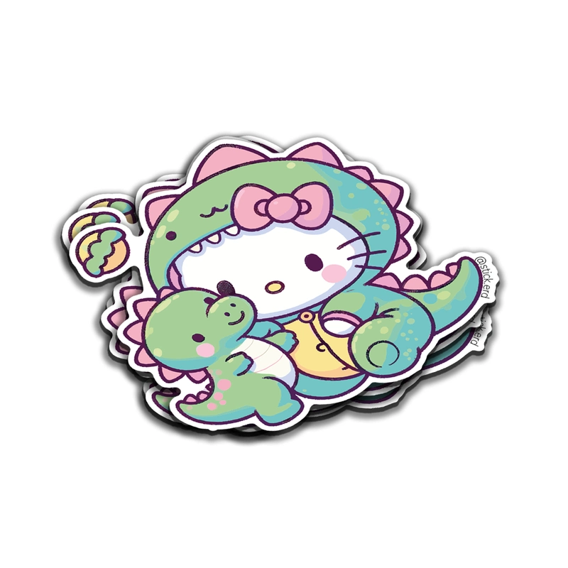 [MUL-8] Hello Kitty Disfraz Dinosaurio