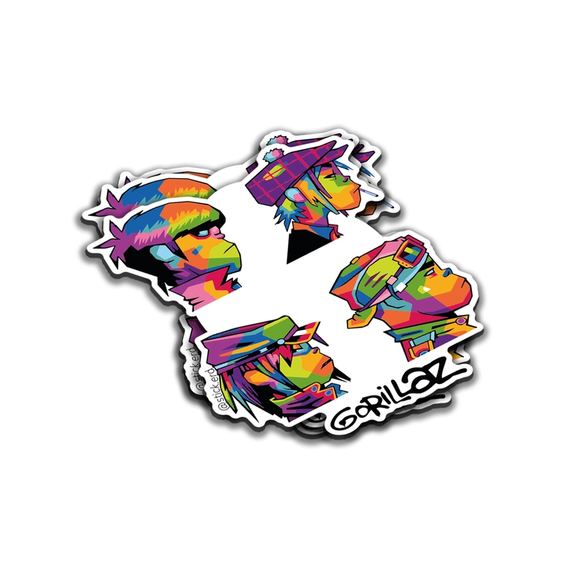[MZA-5] Gorillaz Retratos Pop Art