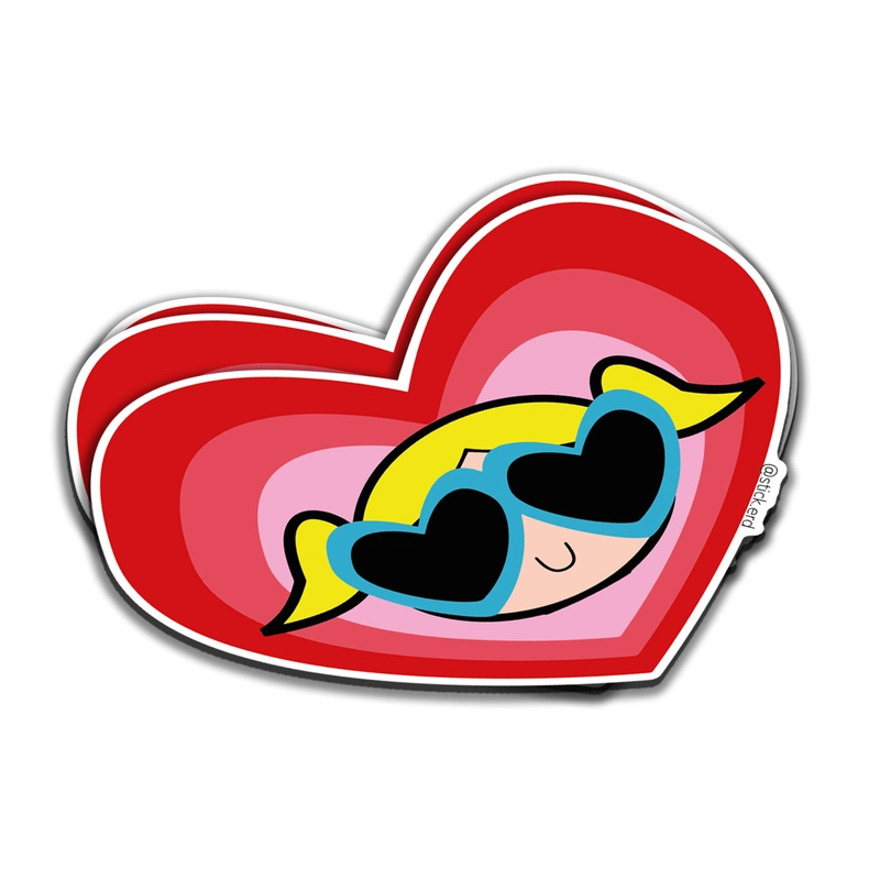 [O00-10] Burbuja con Lentes de Corazón