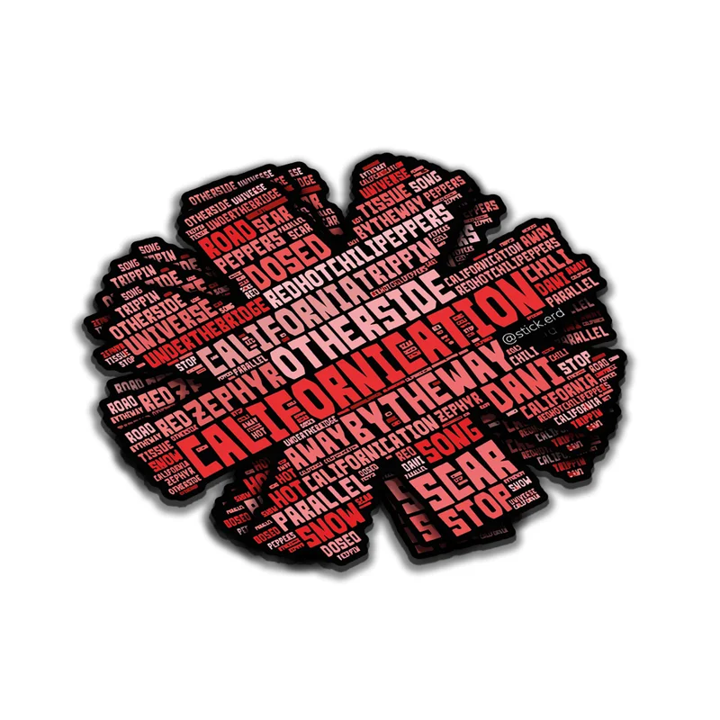 [ODD-3] Red Hot Chili Peppers Caligrafía