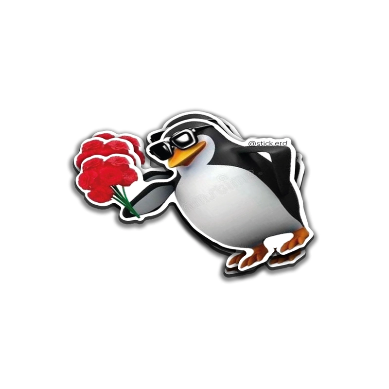 [PWW-8] Pingüino Caballero con Flores