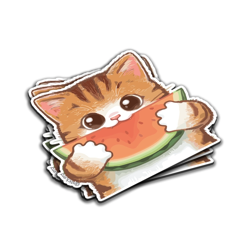 [PYK-10] Gatito Disfrutando la Sandía