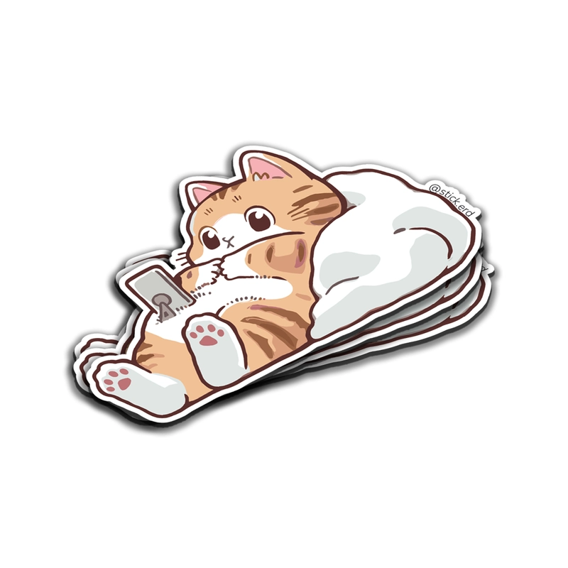 [PYK-6] Gatito Distraído con el Celular