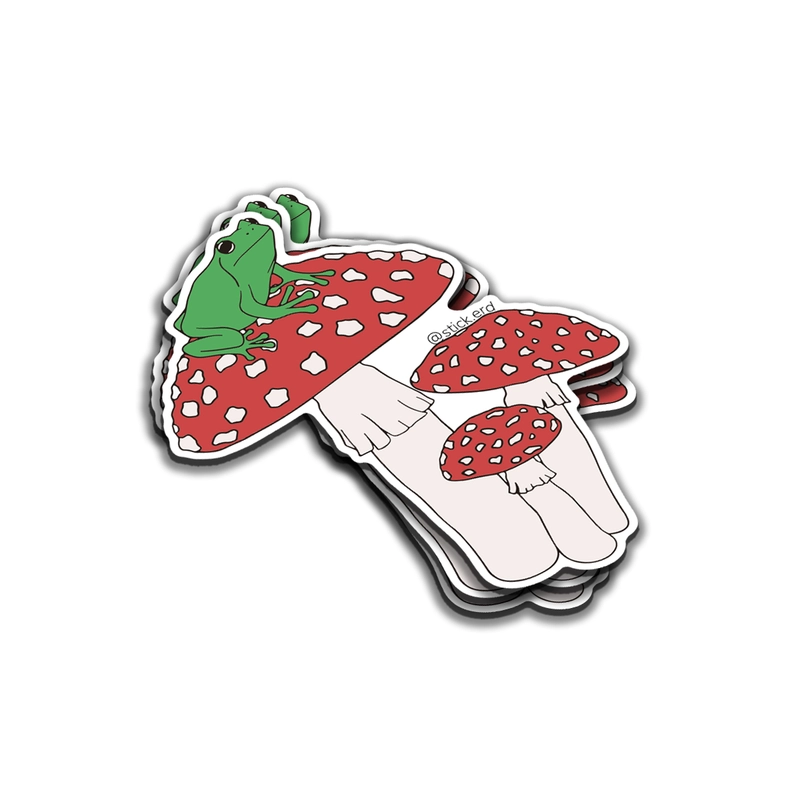 [QHN-6] Rana sobre Hongo Amanita