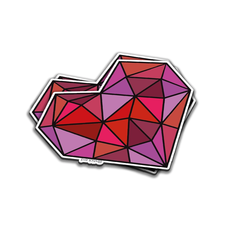 [QXQ-5] Corazón Geométrico Vibrante