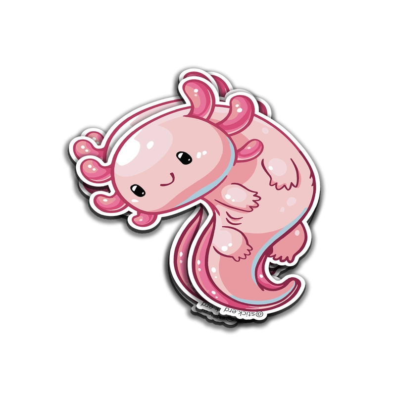 [SP1-10] Axolote Rosado Kawaii