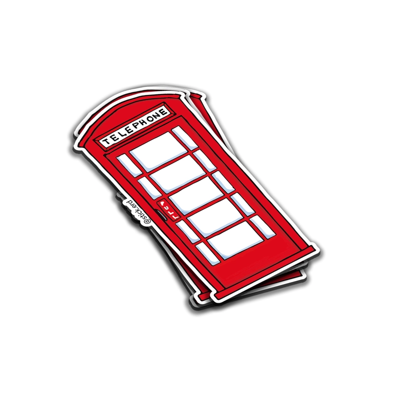 [SXC-12] Cabina Telefónica Roja Clásica