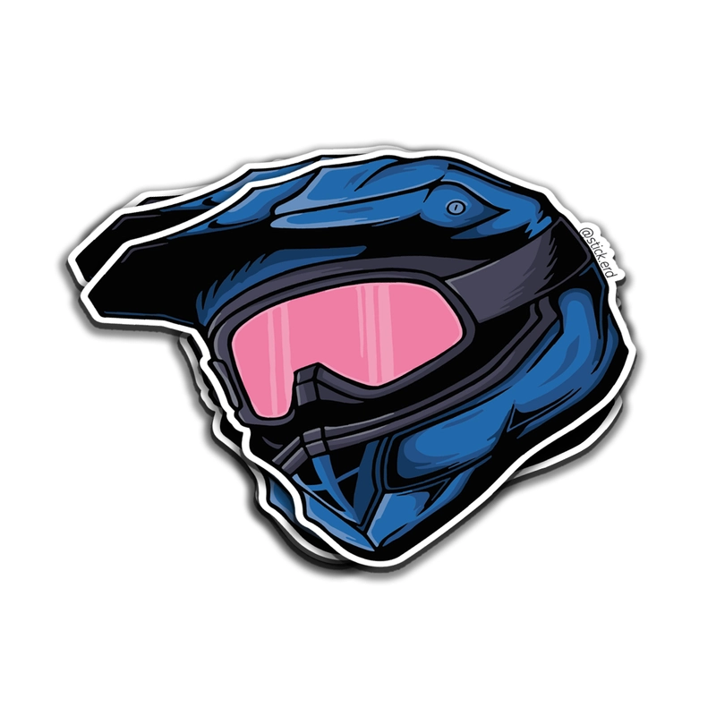 [VIR-13] Casco Motocross: Actitud Rosa