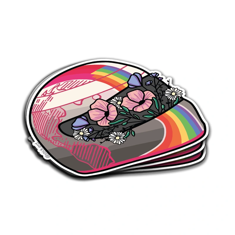 [VIR-8] Casco Floral y Arcoíris