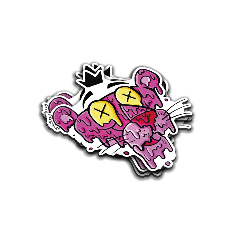 [XTI-5] Pantera Rosa Goteando (Estilo Kaws)