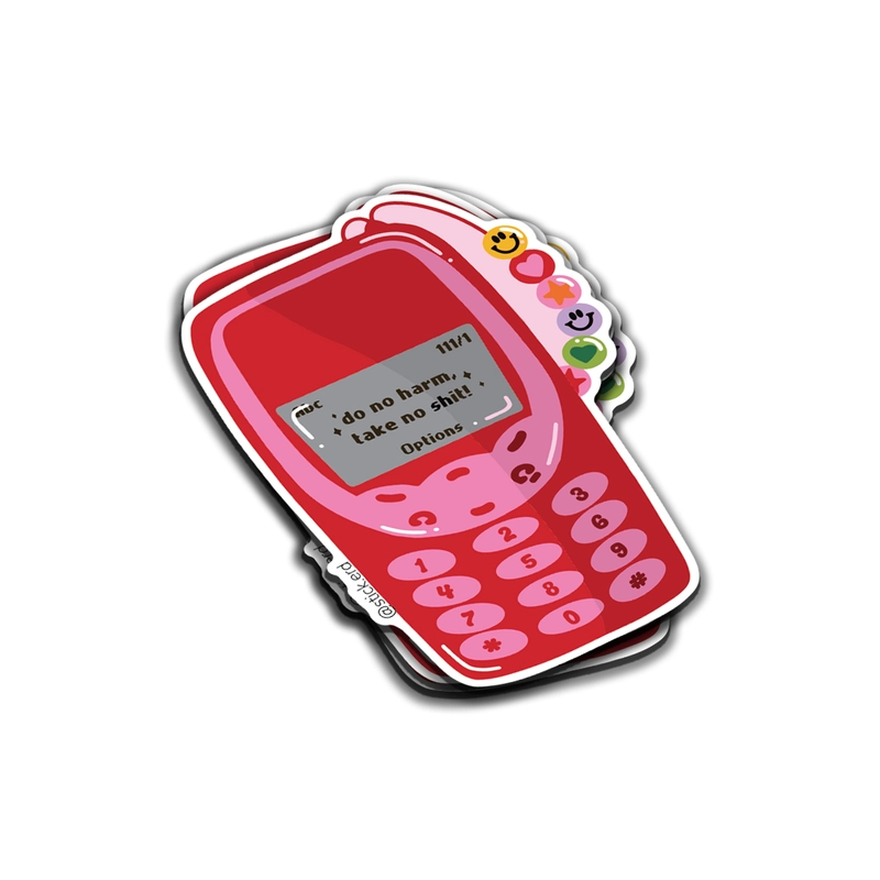[YIA-1] Celular Retro "No Harm, No Shit"