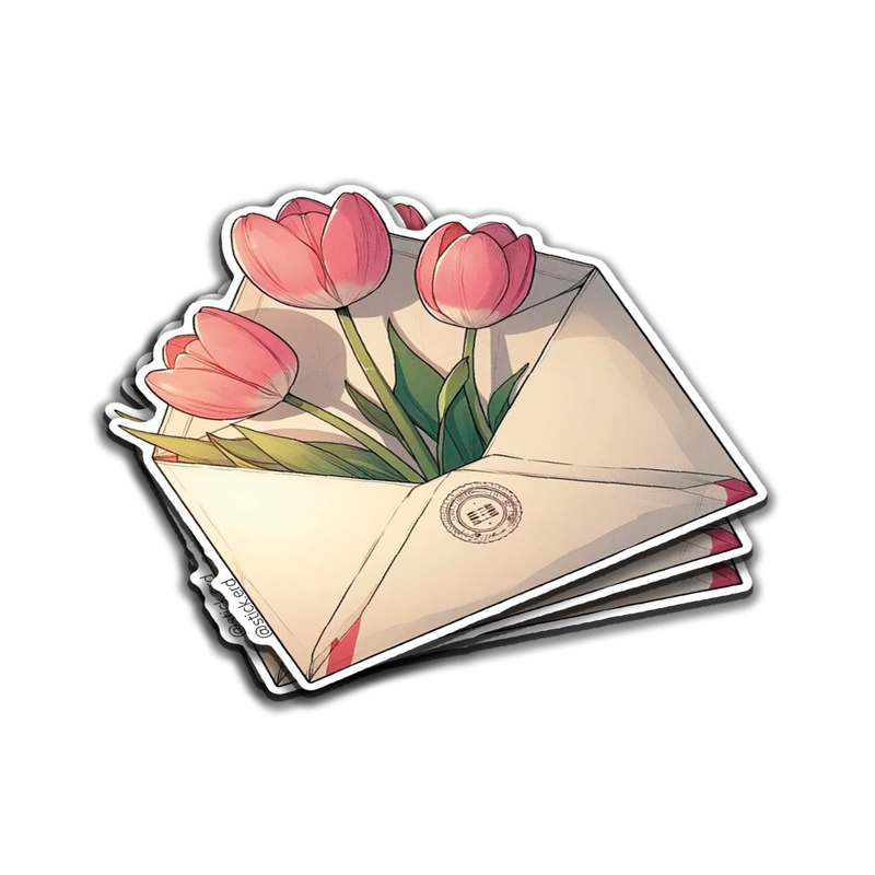 [YIA-7] Carta con Tulipanes